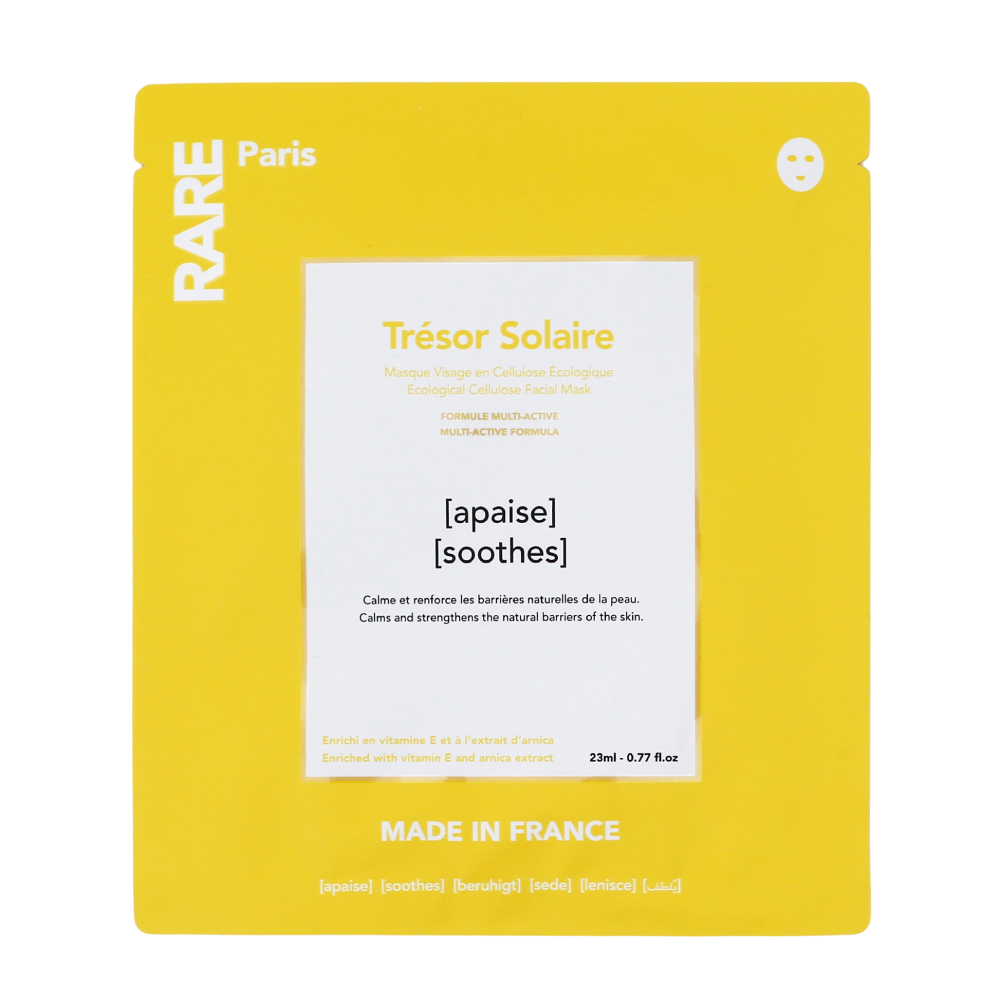 RARE PARIS Trésor Solaire Soothing Face Mask - Заспокійлива маска з Вітаміном Е та екстрактом арніки RARE PARIS Trésor Solaire Soothing Face Mask - Заспокійлива маска з Вітаміном Е та екстрактом арніки